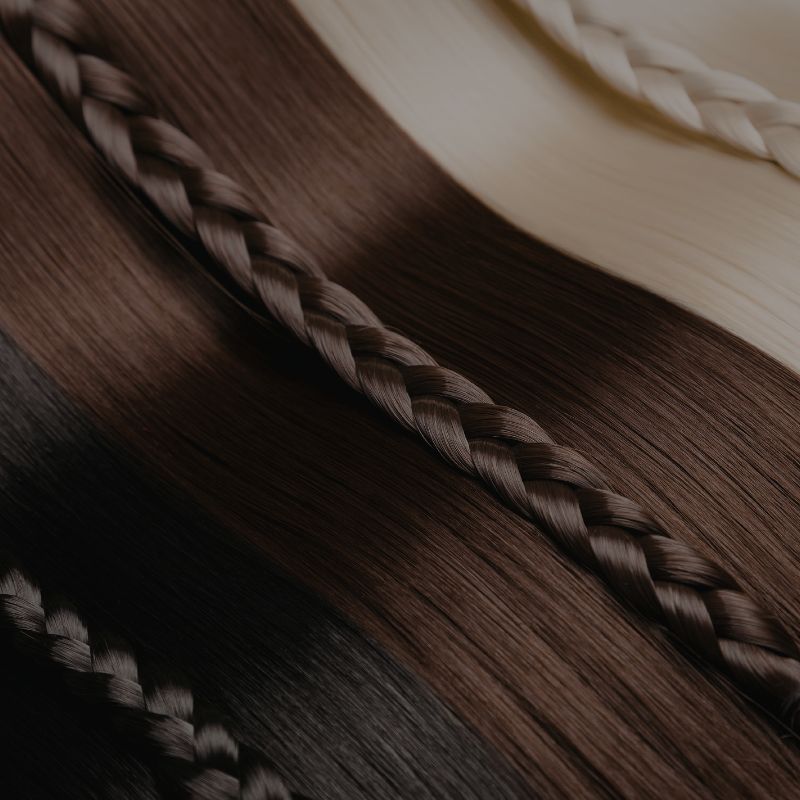 selección de colores para extensiones de pelo