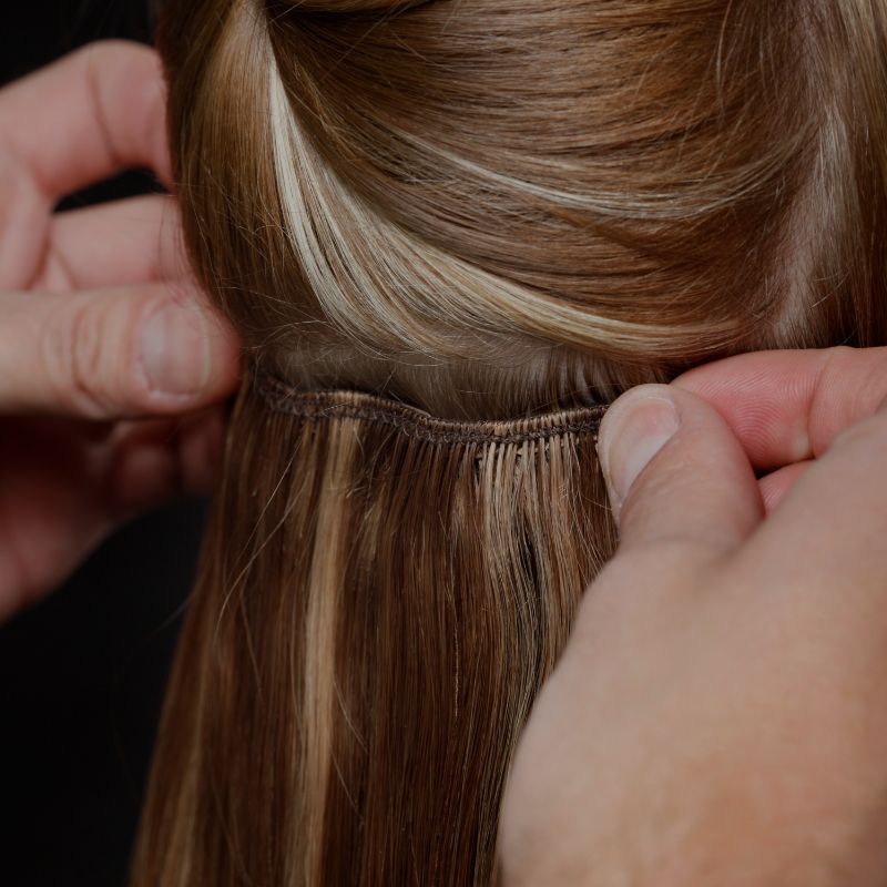colocación de extensiones de pelo Fiorelo Concept